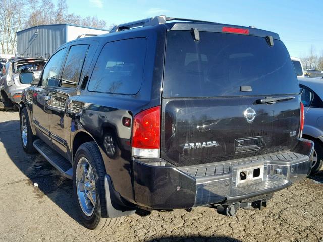 5N1AA08B86N715963 - 2006 NISSAN ARMADA SE BLACK photo 3