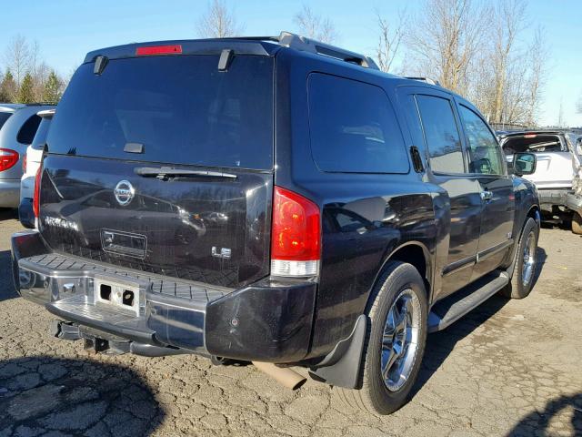 5N1AA08B86N715963 - 2006 NISSAN ARMADA SE BLACK photo 4