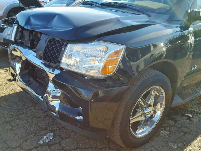 5N1AA08B86N715963 - 2006 NISSAN ARMADA SE BLACK photo 9