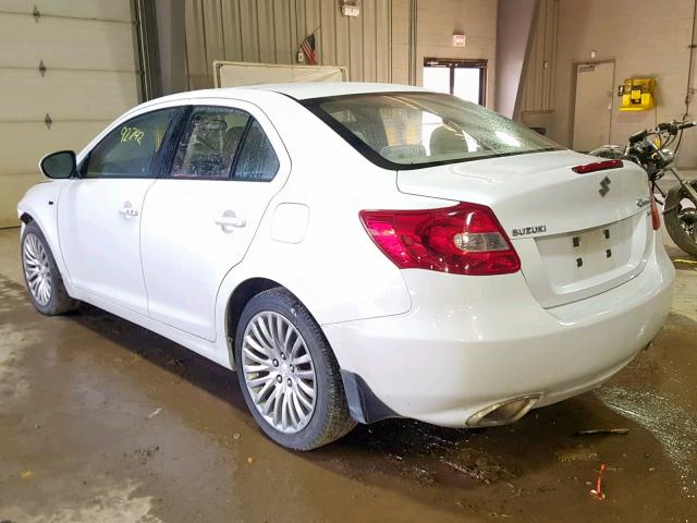 JS2RF9A37C6101465 - 2012 SUZUKI KIZASHI SE WHITE photo 3