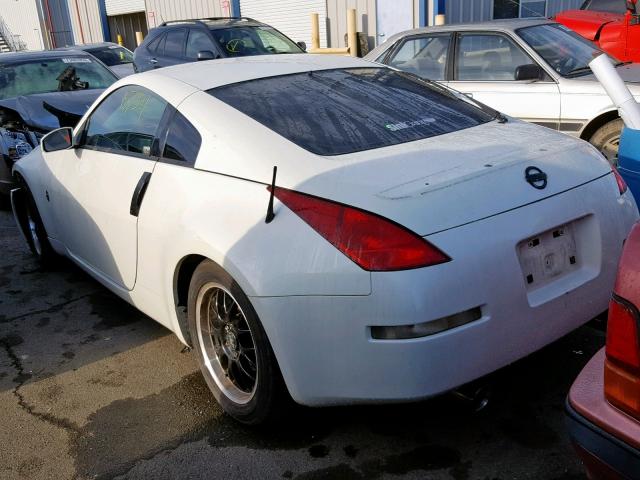 JN1AZ34D34T152970 - 2004 NISSAN 350Z COUPE WHITE photo 3