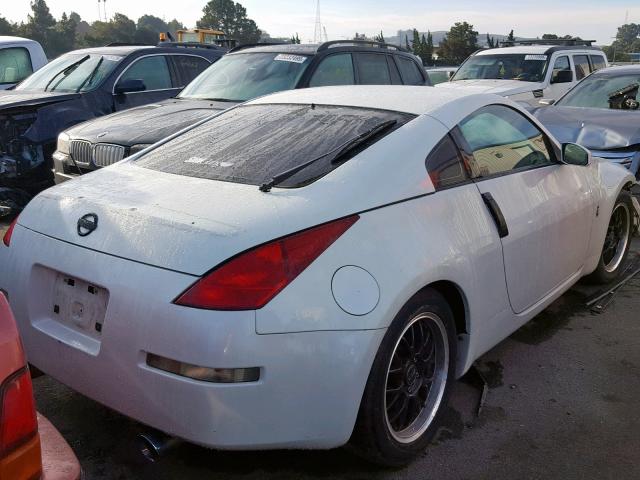 JN1AZ34D34T152970 - 2004 NISSAN 350Z COUPE WHITE photo 4