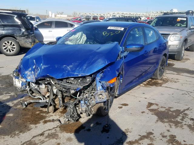 SHHFK7G44HU229234 - 2017 HONDA CIVIC SPOR BLUE photo 2