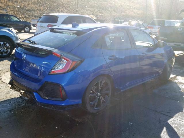 SHHFK7G44HU229234 - 2017 HONDA CIVIC SPOR BLUE photo 4