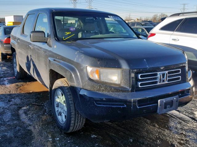 2HJYK16576H509962 - 2006 HONDA RIDGELINE BLACK photo 1