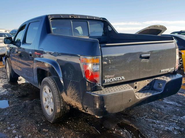 2HJYK16576H509962 - 2006 HONDA RIDGELINE BLACK photo 3