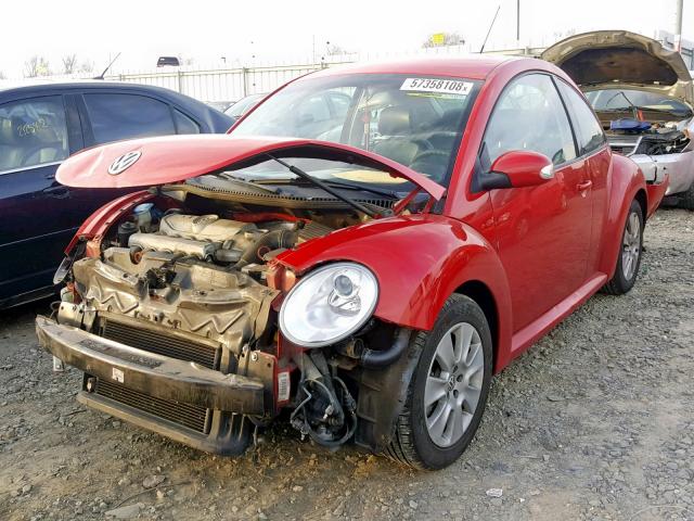 3VWPG31C58M509401 - 2008 VOLKSWAGEN NEW BEETLE RED photo 2
