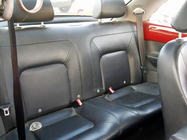 3VWPG31C58M509401 - 2008 VOLKSWAGEN NEW BEETLE RED photo 6