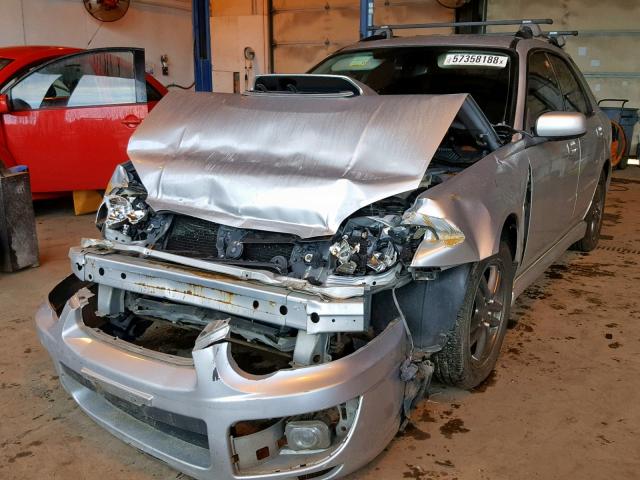 JF1GG29645G803072 - 2005 SUBARU IMPREZA WR SILVER photo 2