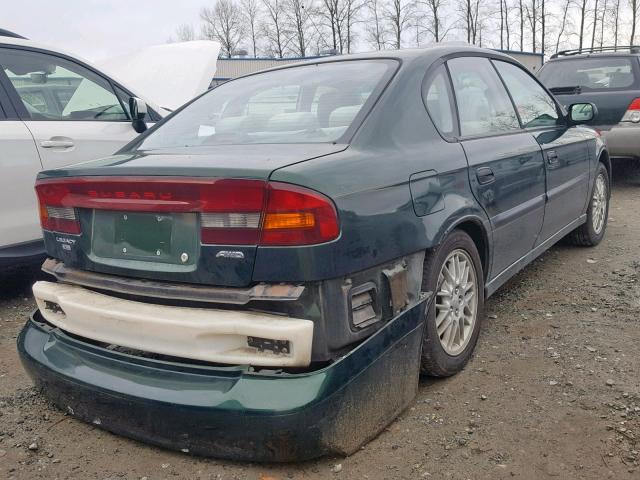 4S3BE635117215366 - 2001 SUBARU LEGACY L GREEN photo 4