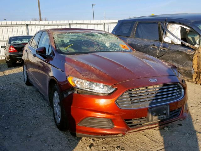 3FA6P0G73ER257045 - 2014 FORD FUSION S MAROON photo 1