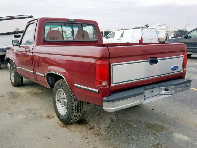 1FTCR10UXNPA99128 - 1992 FORD RANGER MAROON photo 3