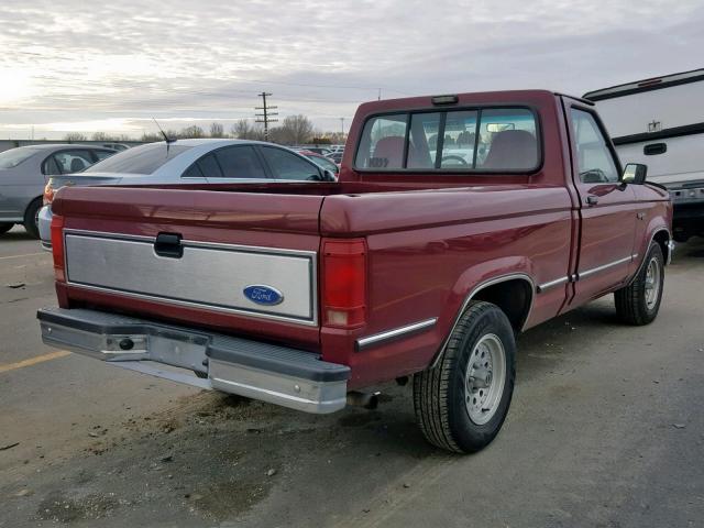 1FTCR10UXNPA99128 - 1992 FORD RANGER MAROON photo 4