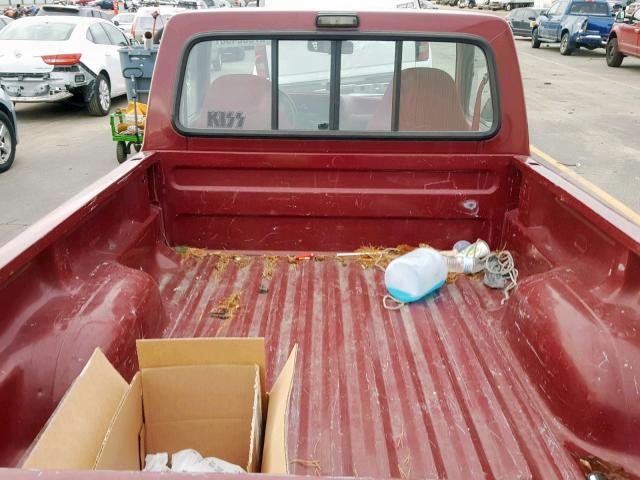 1FTCR10UXNPA99128 - 1992 FORD RANGER MAROON photo 6