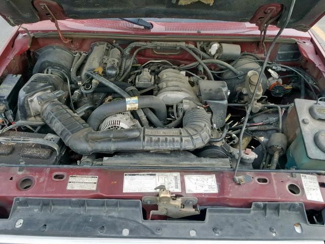 1FTCR10UXNPA99128 - 1992 FORD RANGER MAROON photo 7