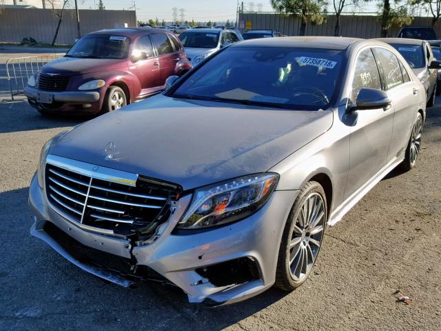 WDDUG8CB8FA088782 - 2015 MERCEDES-BENZ S 550 CHARCOAL photo 2