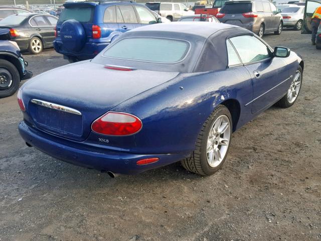 SAJDA42C61NA22641 - 2001 JAGUAR XK8 BLUE photo 4