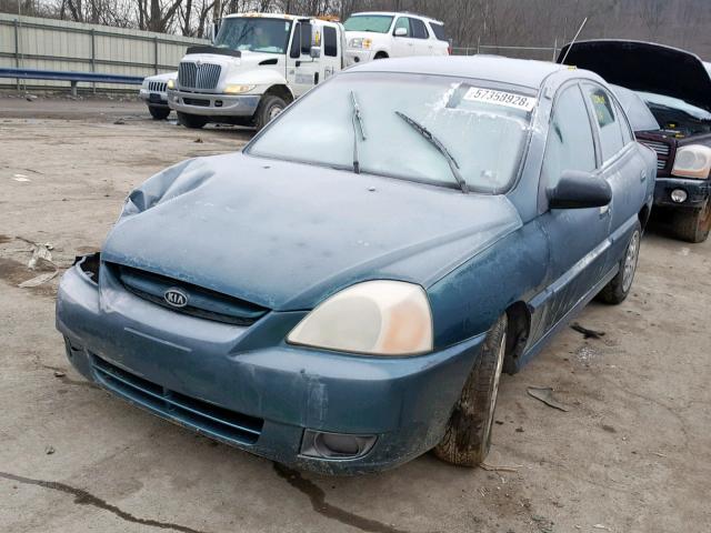 KNADC125636225660 - 2003 KIA RIO TURQUOISE photo 2