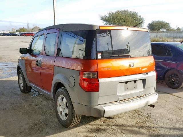 5J6YH18533L012366 - 2003 HONDA ELEMENT EX ORANGE photo 3