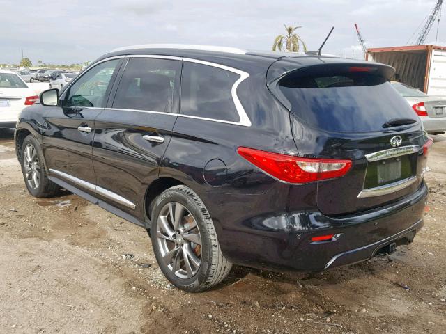 5N1AL0MN6DC301826 - 2013 INFINITI JX35 BLACK photo 3