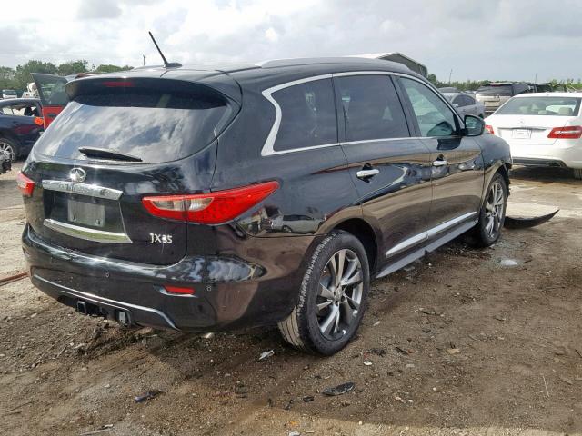 5N1AL0MN6DC301826 - 2013 INFINITI JX35 BLACK photo 4