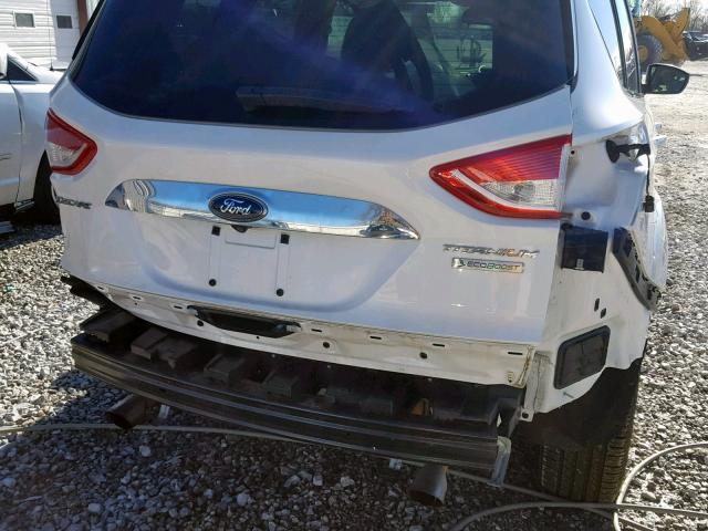 1FMCU0JX5EUA58145 - 2014 FORD ESCAPE TIT WHITE photo 9