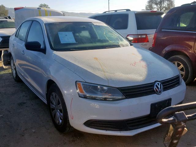 3VW2K7AJ8DM430135 - 2013 VOLKSWAGEN JETTA BASE Սպիտակ լուսանկար 1