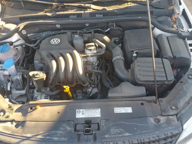 3VW2K7AJ8DM430135 - 2013 VOLKSWAGEN JETTA BASE Սպիտակ լուսանկար 7