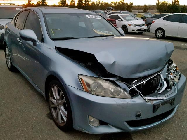 JTHBK262172025039 - 2007 LEXUS IS 250 BLUE photo 1