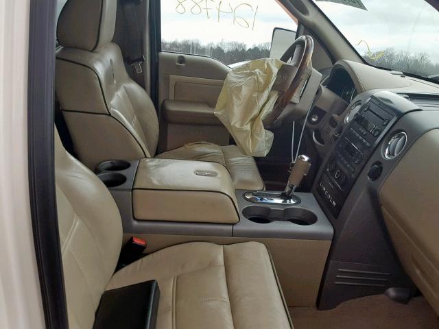 5LTPW16537FJ00491 - 2007 LINCOLN MARK LT CREAM photo 5