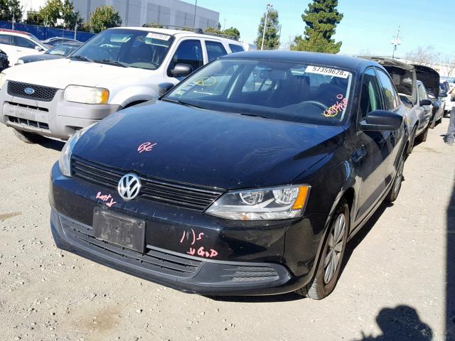 3VW2K7AJXDM280951 - 2013 VOLKSWAGEN JETTA BASE 黑色 照片 2