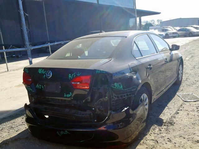 3VW2K7AJXDM280951 - 2013 VOLKSWAGEN JETTA BASE 黑色 照片 4
