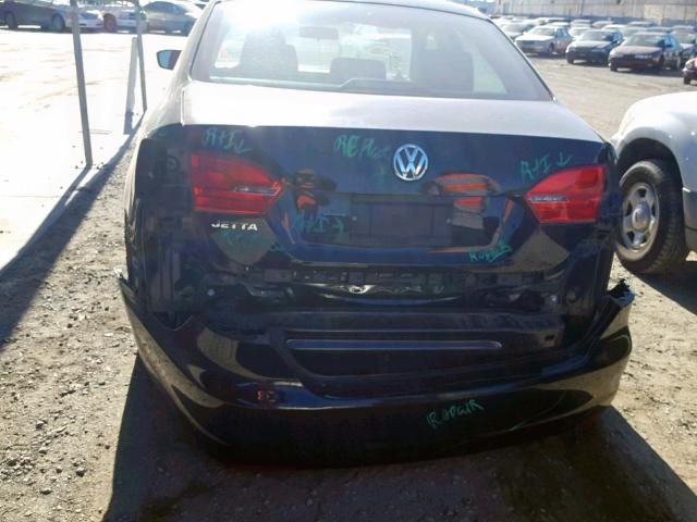 3VW2K7AJXDM280951 - 2013 VOLKSWAGEN JETTA BASE 黑色 照片 9