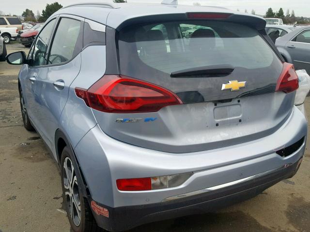 1G1FX6S00H4180082 - 2017 CHEVROLET BOLT EV PR SILVER photo 3