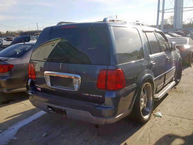 5LMFU28R04LJ10914 - 2004 LINCOLN NAVIGATOR 蓝色 照片 4