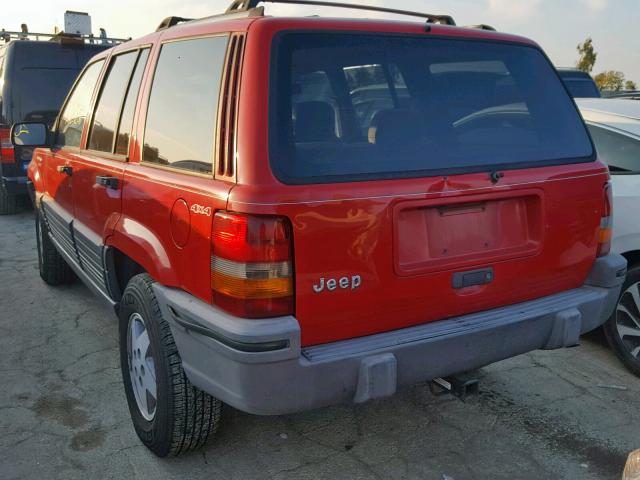 1J4GZ58S5SC685146 - 1995 JEEP GRAND CHER RED photo 3