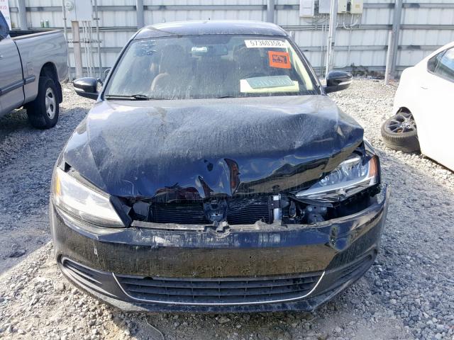 3VWLL7AJ9DM203439 - 2013 VOLKSWAGEN JETTA TDI BLACK photo 9