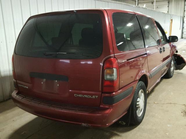 1GNDX03E4YD229281 - 2000 CHEVROLET VENTURE BURGUNDY photo 4