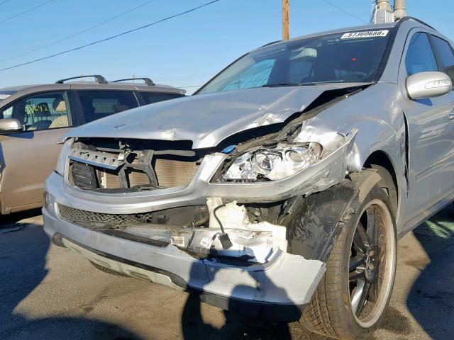 4JGBB86E98A311108 - 2008 MERCEDES-BENZ ML 350 SILVER photo 9