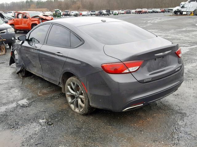 1C3CCCBB6FN527108 - 2015 CHRYSLER 200 S GRAY photo 3