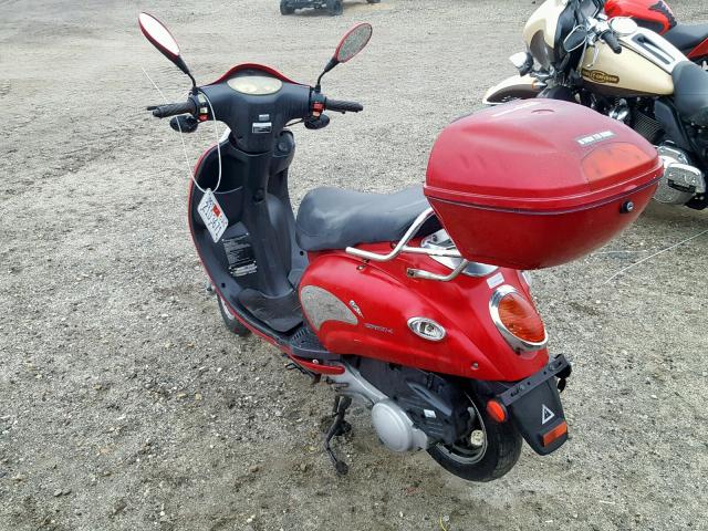 LFETCKPD9B1B70262 - 2011 ACURA SCOOTER RED photo 3