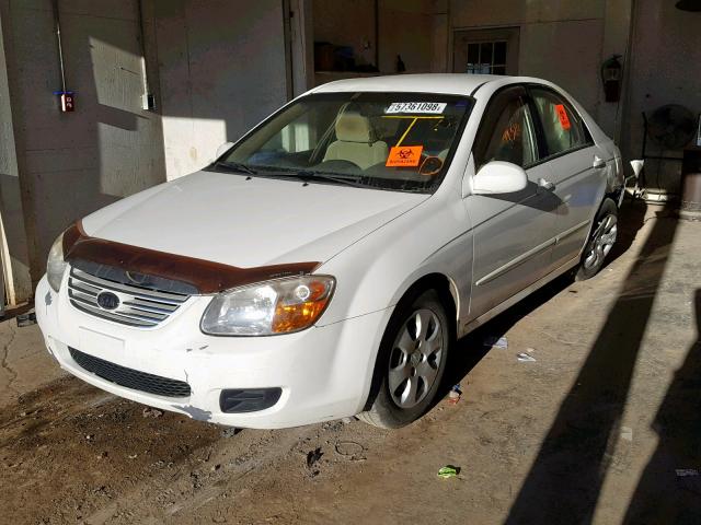 KNAFE121X75434346 - 2007 KIA SPECTRA EX WHITE photo 2