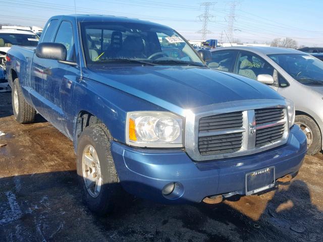 1D7HE42KX6S547306 - 2006 DODGE DAKOTA SLT BLUE photo 1