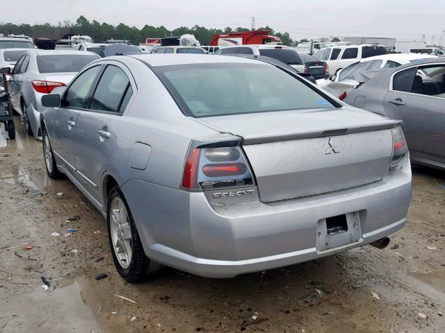 4A3AB76S74E123851 - 2004 MITSUBISHI GALANT GTS SILVER photo 3