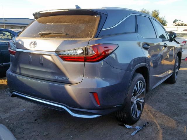 JTJDZKCA8J2010382 - 2018 LEXUS RX 350 L GRAY photo 4