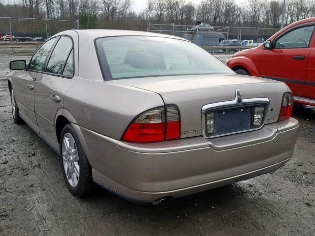 1LNHM87A63Y668973 - 2003 LINCOLN LS TAN photo 3