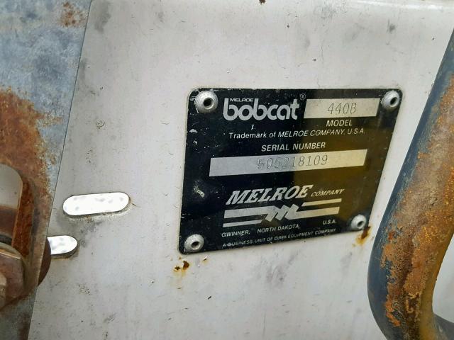 505218109 - 1993 BOBCAT SKIDSTEER WHITE photo 10