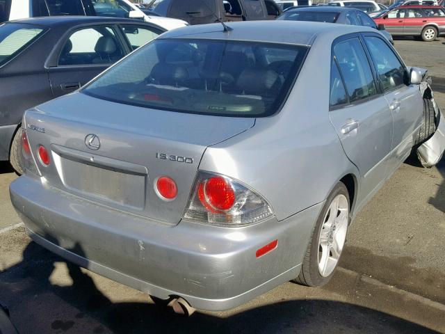 JTHBD182910028114 - 2001 LEXUS IS 300 SILVER photo 4