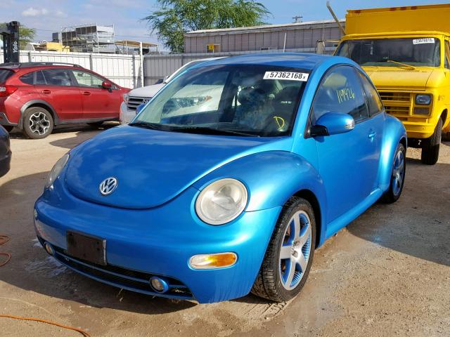 3VWGK31C94M422254 - 2004 VOLKSWAGEN NEW BEETLE BLUE photo 2