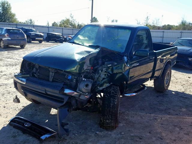 4TANM92N3XZ492743 - 1999 TOYOTA TACOMA PRE GREEN photo 2